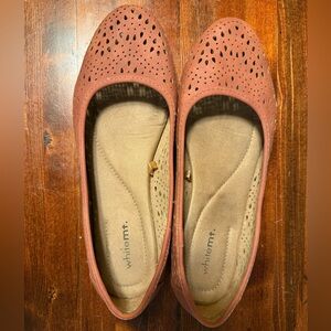 White Mountain Women's Terracotta Perforated Flats